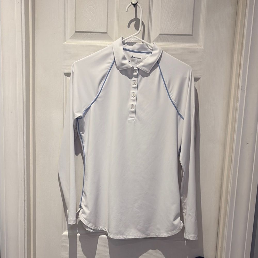 Peter Millar long sleeve collared top SZ medium